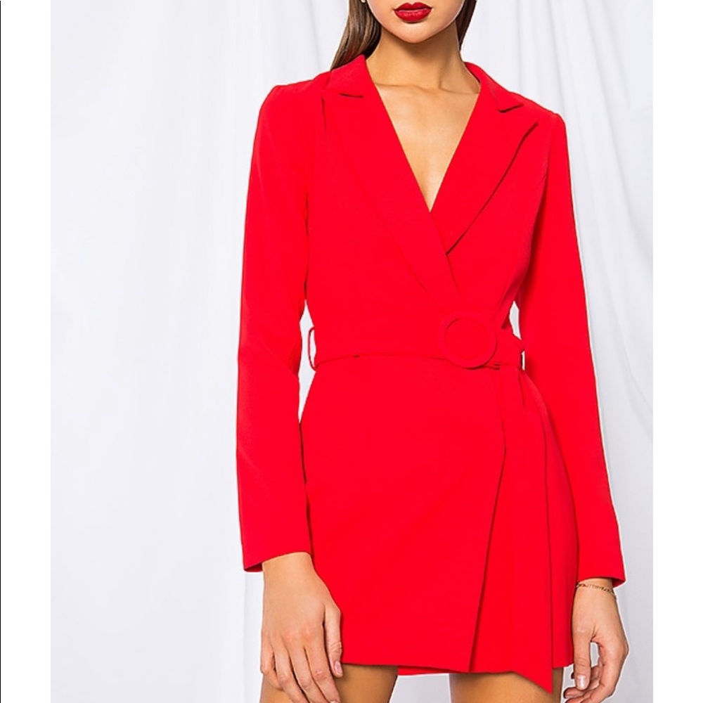 superdown joan belted blazer dress size S